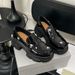 Platform Sole Women's Leather Shoes 2025 Spring New Cowhide Casual Daily Wear Height Increasing Rhinestone Niche Loafers_vogvips.com