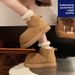 Cute Big Head Capybara Snow Boot For Women 2025 New Winter One-Piece Fleece-Lined Thickened Waterproof Warm Cotton_vogvips.com