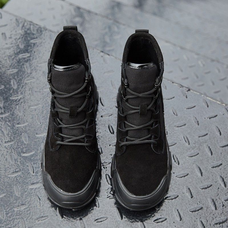 Geuie Leather Marti 2025 Summer Autum New Breathable Cavas Lace-up Short Thick-soled No-slip Hikig Boots For_vogvips.com