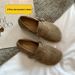 B2002-2 For Women Full Coverage Flat Thick Sole Wide Fat Feet Large Size Women's Shoes Casual Fashion_vogvips.com