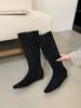 Slim Over-the-Knee Long For Women 2025 Autumn Winter New French Style High With Hidden Wedge Knight Boots_vogvips.com