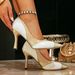 Women S Pointed Toe High Heels Glitter Crocodile Print Stiletto Pumps Elegant Party Evening Dress Shoes Trendy Footwear_vogvips.com