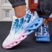 Men's Casual Breathable Lightweight Flame Print Sports Summer Outdoor Tennis Running Hiking Shoes For Men_vogvips.com