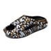 Summer Thick Soled One Line Slipper Home Outdoor Wear, Men's And Women's Cool Slippers, Printed Trendy Sandals, Beach_vogvips.com