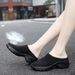 2025 Spring And Autumn New Fashion Casual For Women, Half-Slip Thick-Soled Shoes, Trendy Slip-On Women's Shoes_vogvips.com