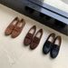 Low Heeled French British Retro Leather Shoes For Women New Loafers_vogvips.com