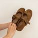 French Style Shallow Mouth Women's Single Autumn New Double Buckle Strap Round Toe Flat Gentle Evening Mary Jane_vogvips.com