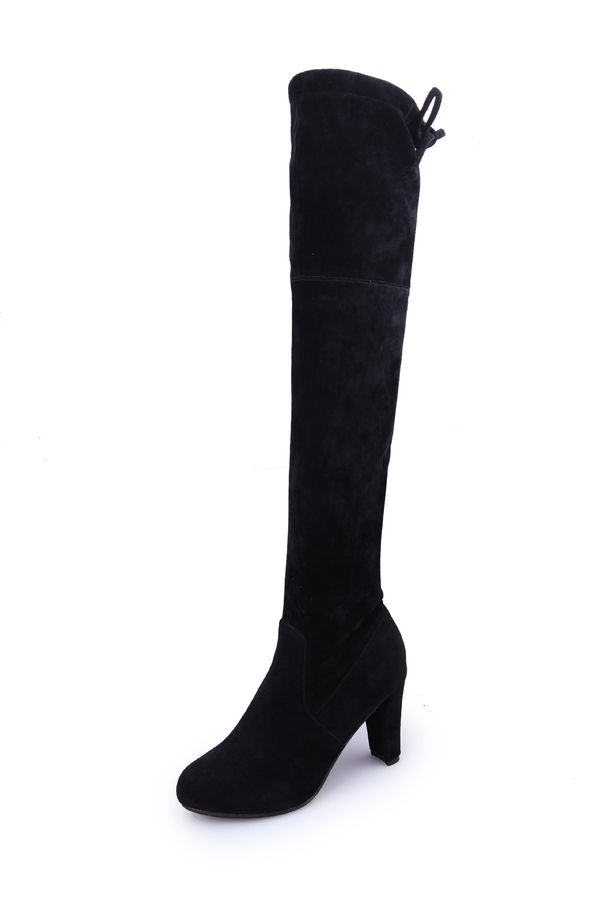 2017 Autumn New Over-the-Knee Pointed Toe Suede Thick Heel High Long Boots For Women_vogvips.com