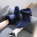 Snow Tube Fleece-Lined 2025 Winter New Same Style Flip-Flop Short Knot Student Women's Boots Casual Versatile_vogvips.com