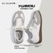 Men's Retro Thick Soled Sneakers Global Hit Wedge German Training Shoes ZHQ3925P White Casual Sneakers for Spring_vogvips.com