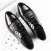 Men's Classic Pointed Toe Dress Shoes - Lightweight PU Leather Business Formal Shoes With Rubber Sole For Office & Wedding Versatile Wedding Shoes_vogvips.com