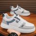 Men's New Breathable Soft White Men's Korean Version Versatile Thick Sole Sports Casual Board Trendy Shoes_vogvips.com