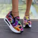 Spring Autumn Slip On Casual Shoes For Embroidery Thick Platform Sneakers Women Breathable Mesh Loafers_vogvips.com