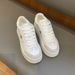 D Trendy Brand Star Thick Soled White Sneakers For Women Height Increasing New Genuine Leather Color Block Casual_vogvips.com