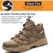 New Labor Protection With Smashing, Anti Piercing, Comfortable, Wear-resistant, Fly Woven, Ultra Light Rubber Sole, Mid_vogvips.com