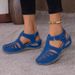  2025 New Women's Peep-Toe Ankle Strap Sandals Summer Block Heel Fashion Shoes 11 Colors Available _vogvips.com