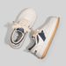 Live Streaming Of White Women's Fashionable Casual Sports Board Lace Up Spring And Autumn Low Top Big Toe Shoes, Student_vogvips.com