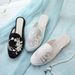 Slippers Satin Embroidered Shoes 2022 Spring Summer New Women's Cloth Shoes Summer New!_vogvips.com