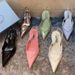 Anchor Letter Triangle Logo Heel Pointed Women's Stiletto Sandals Open Back Closed Toe High Heels_vogvips.com