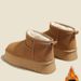 Thick Soled Snow Boots For Women, Fur Integrated Short Boots With Thick Velvet And Warm Cotton Shoes_vogvips.com