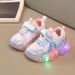 Girls' Light-Up Sneakers 2026 Spring New Children's Cartoon Soft Sole Non-Slip Princess For Toddlers And Kids Running_vogvips.com