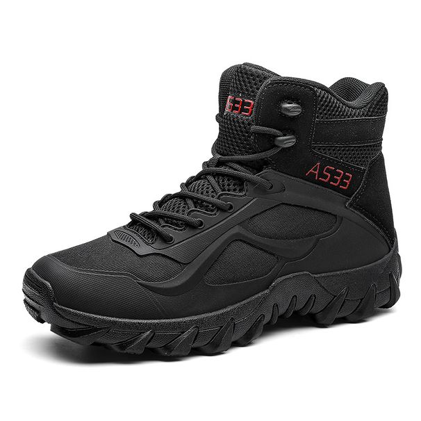 Large Size Breathable Lightweight Special Forces Soldiers Outdoor Hiking Wear-resistant Training Combat Boots Low Top Military Boots For Men_vogvips.com
