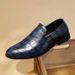 2025 Summer Leather Business Dress Le Fu New Large Men's Shoes Stone Pattern 48_vogvips.com