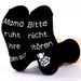 All-cotton mid-tube sports casual socks Creative socks sole letter glue floor socks_vogvips.com