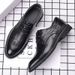 Business Formal Men Summer Breathable Youth Korean Style British Casual Men's Leather Shoes_vogvips.com