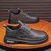 European Warm Series Black Leather For Men, Autumn And Winter British Style, Men's Business Formal Casual Non-Slip Thick Sole_vogvips.com