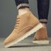 Tooling Boots Men's High-top Platform Short Boots Leather Boots Retro Super-hot Men's Martin Boots_vogvips.com
