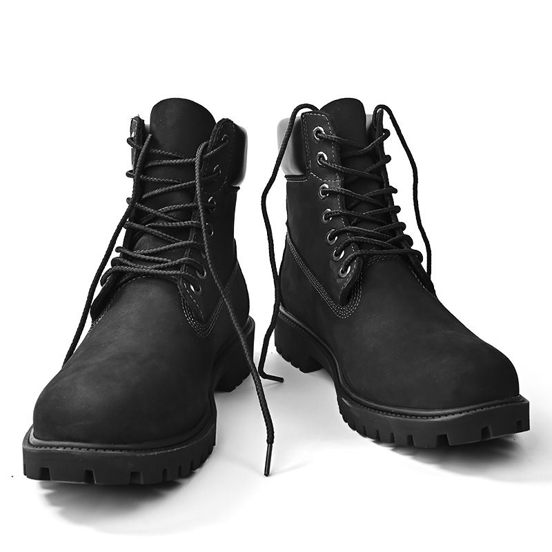 Dahuang Martin Autumn Men's Genuine Leather Boots 2023 New Style Height Increasing Versatile Thick Sole Work Shoes For_vogvips.com