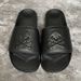 MMJ Skeleton Head Slippers Men's Summer Soft Bottom Leather One Line Personalized Trendy Brand Cool Dragging Women_vogvips.com