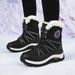 Winter New Thickened Long Hair And Velvet Women's High Top Cotton Shoes Women's Snow Boots Outdoor Large Shoes_vogvips.com