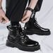 European Warm Series 2025 Spring New Casual Martin For Men Durable Wear-Resistant High-Top Work Fashion Men's Yellow Boots_vogvips.com