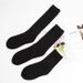 2025 Jk Calf Socks, Women's Cotton Long Socks, -Black Slimming College Style High Socks_vogvips.com