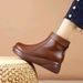 New Autumn-winter Thick And Warm Cotton Boots With Adjustable Laces And Padded Interior - Perfect For All Occasions - Women's Boots_vogvips.com