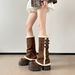 2025 Winter New Arrival Thick Soled Fleece-lined Thick Round Toe Snow Boots_vogvips.com