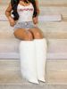 Y2K Women Fuzzy Plush Knee-High Boots Pointed Toe Stiletto Heel Fluffy Winter Vibe EssentialWarm Party Boots_vogvips.com