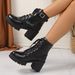 2025 Early Autumn New Large Size Women's High Black Martin Round Toe Chunky Heel Lace-up Leather Boots For Women_vogvips.com