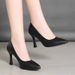 Black Daily Etiquette High Heel Shoes Women, Soft Sole, Comfortable For Long Standing, Formal Wear, Flight Attendant,_vogvips.com