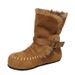 Melard Retro Internal Height Increase Thick Sole Two-Way Snow For Women 2026 New Fleece-Lined Warm Furry Short Boots_vogvips.com