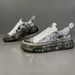 Drip Glue Thick Soled Trendy Board Shoes, Genuine Leather, Versatile, Color Blocked, Men's Casual Shoes_vogvips.com