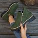 SHLIANG Women Simple And Stylish Boots Plus Size Platform Shoes Women Thick Sole Ankle Boots Fashion Comfortable For Women X0046_vogvips.com