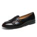 TerraStride 2025 Spring Hairstylist British Style Loafers Shiny Leather Shoes_vogvips.com
