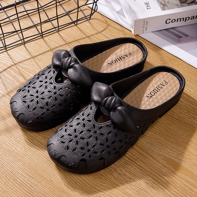 Heli Shark Closed-Toe Mules, New Summer Fashionable Slip-On Outdoor Sandals, Women's Clogs_vogvips.com