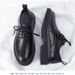 Men's Low-top British Style Chunky Casual Leather Shoes For Wedding And Office Wear_vogvips.com
