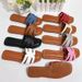 Fashion Design Summer Outdoor Leisure Versatile And Comfortable Luxury Brand Simple Flat Bottom Square Head Slippers_vogvips.com