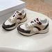 2025 New Arrival Casual Tennis Shoes For Woman Mesh Round-Toe Thick Sole Lace-Up Sneakers Shoes Mix Colors Sewing Walk S_vogvips.com