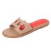 Women's Shoes Summer Outdoor Fashion Flat Slippers One Line Beach Sandals Travel Flat Shoes For Women_vogvips.com